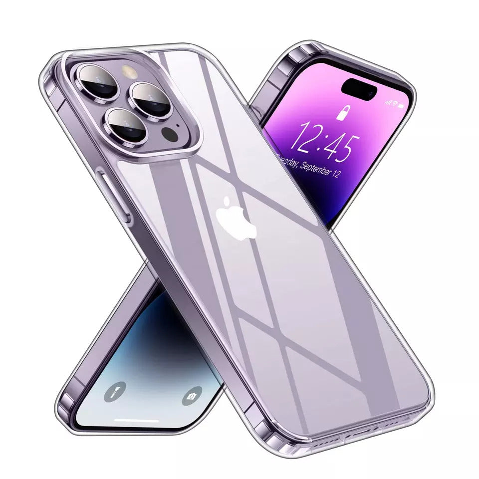 Valente Hard Polycarbonate Anti-Yellowing Transparent Back Cover for Apple Iphone 14 Pro