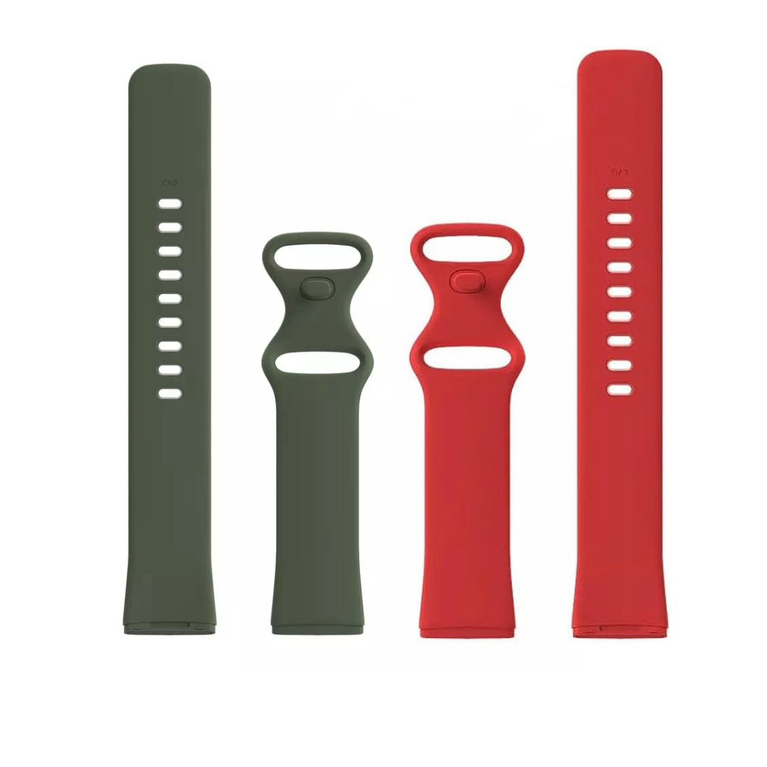 Valente Silicone Watch Strap Compatible with Fitbit Versa 3 / Sense only (Pack of 2)