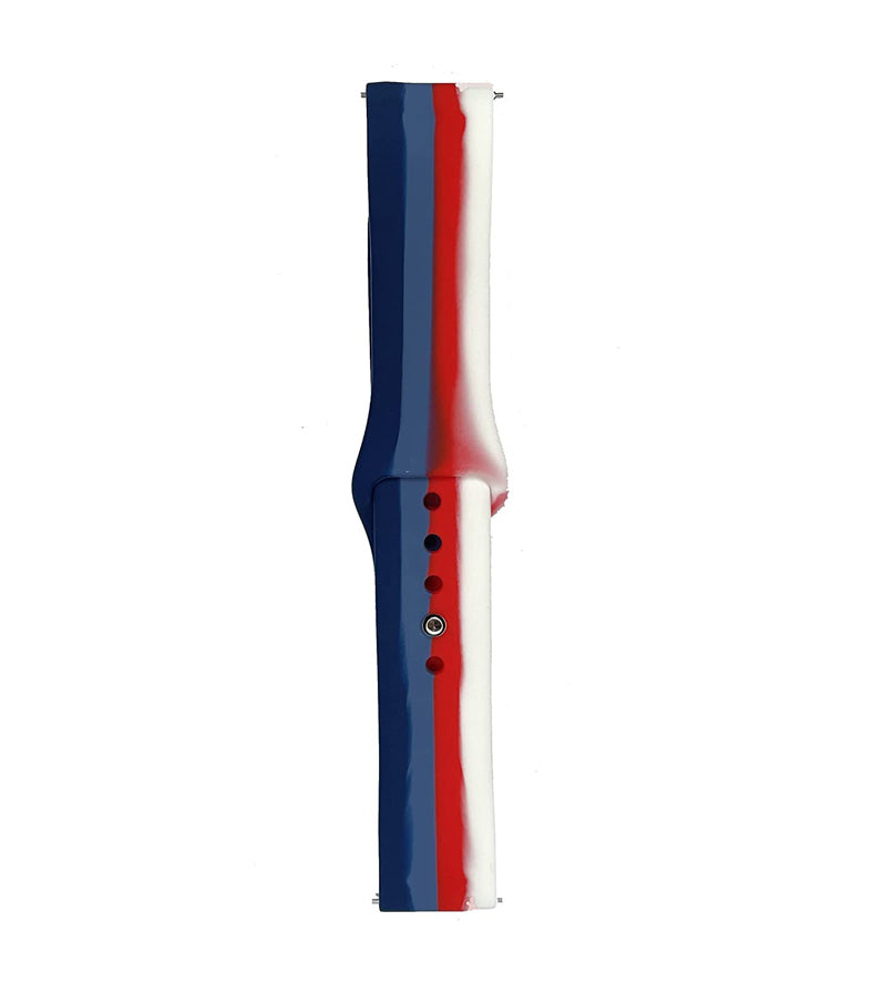 Valente Silicone Rainbow 22mm Watch Strap Compatible with Noise Colorfit Pro 3 , Assist ,Colorfit Ultra, Oneplus Watch, Fossil Gen 5E 44 mm, Gen 5,Realme Watch 2 Pro
