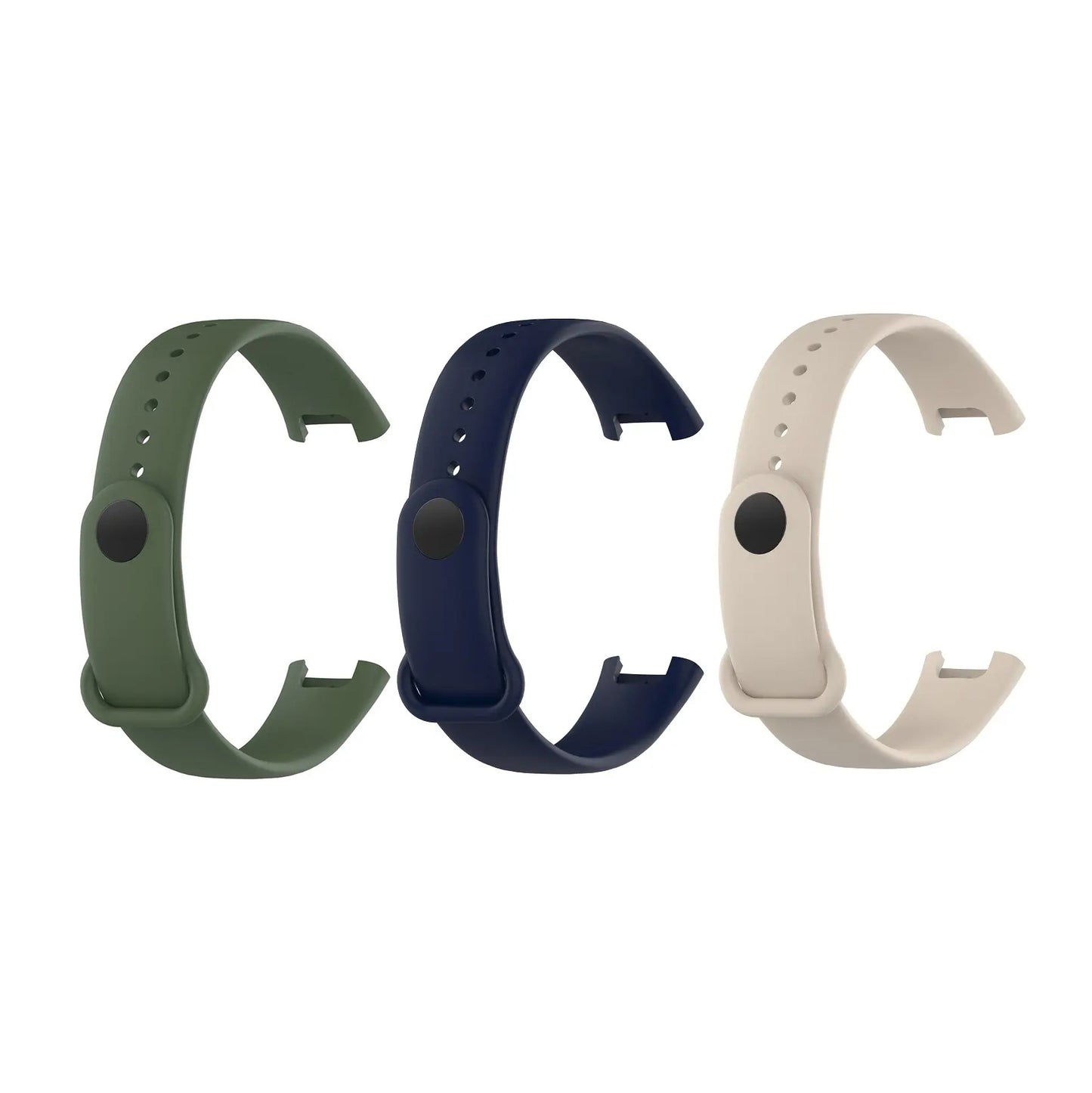 Valente Soft Silicon Band Strap Compatible for Redmi Band Pro (Pack of 3)