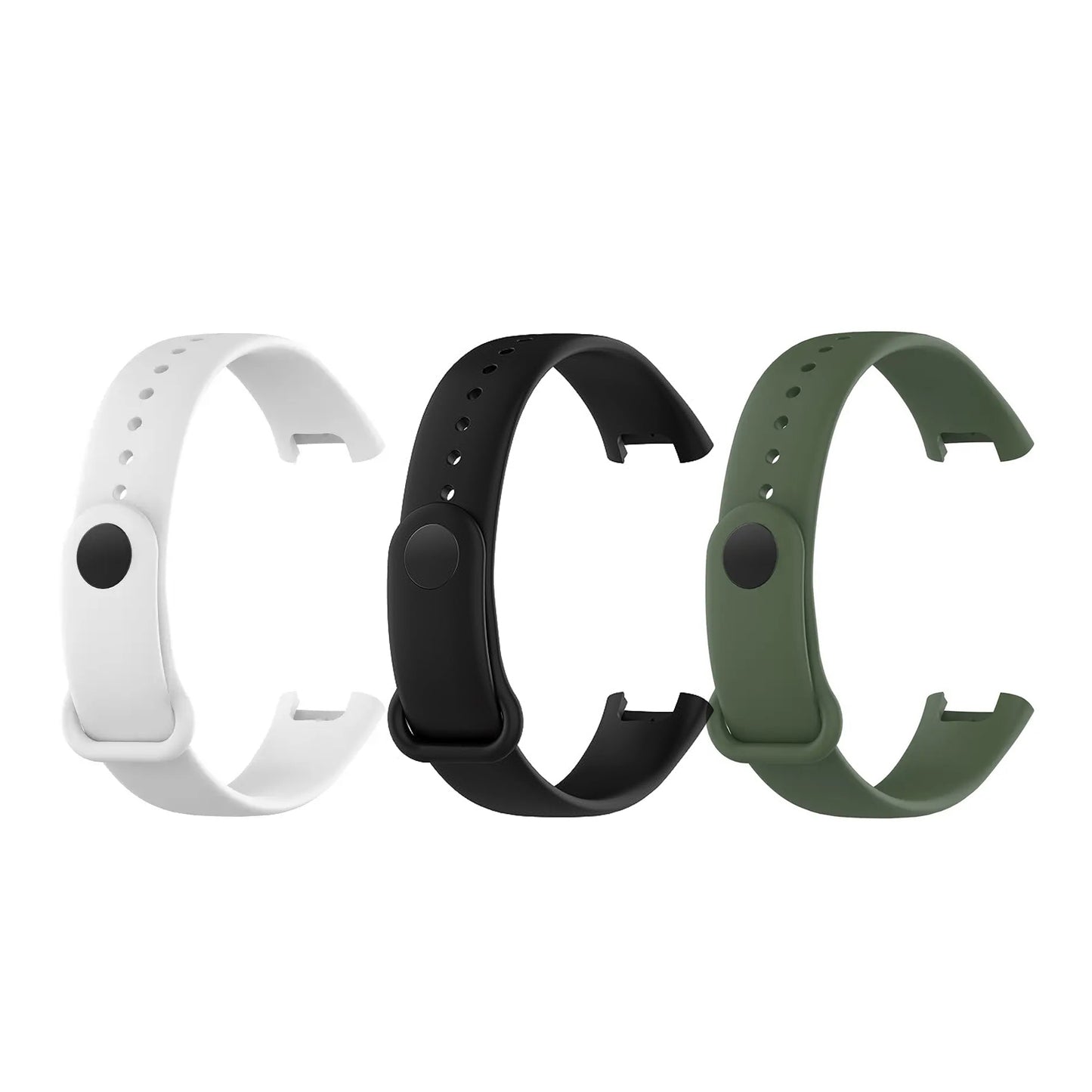 Valente Soft Silicon Band Strap Compatible for Redmi Band Pro (Pack of 3)