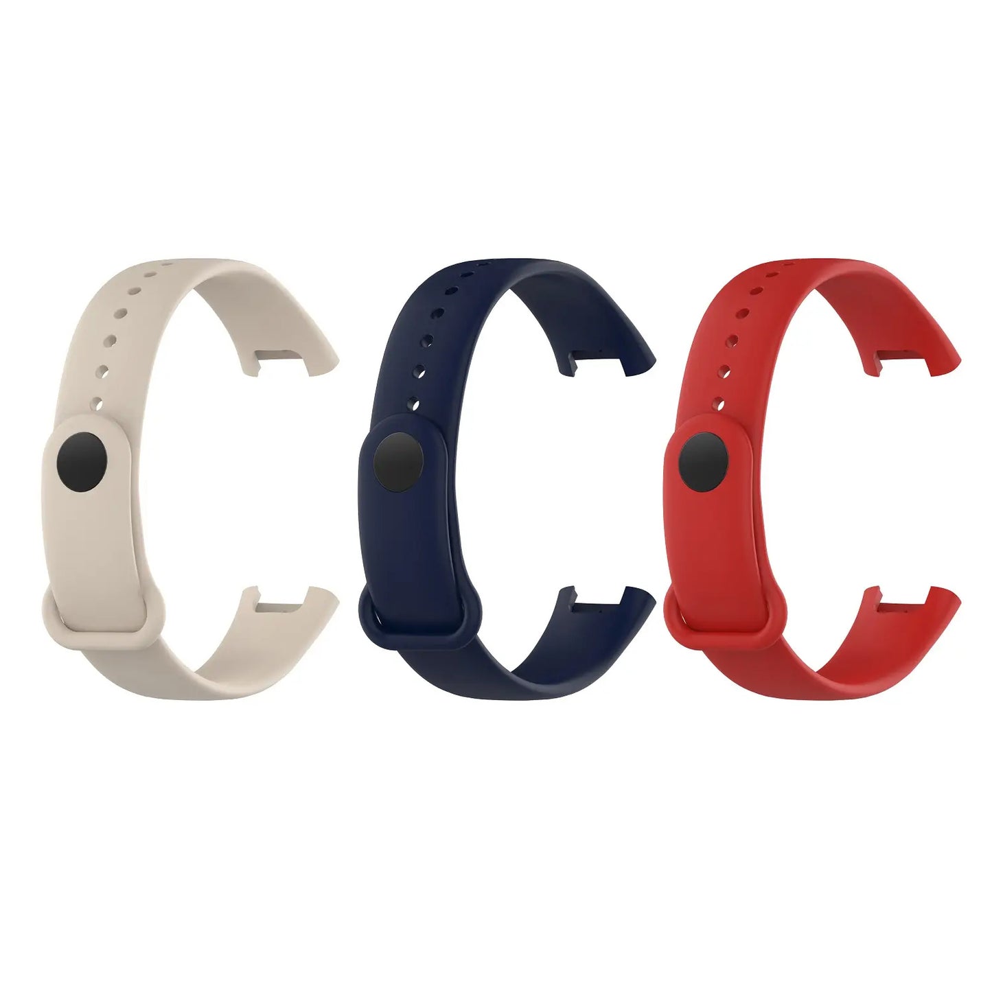 Valente Soft Silicon Band Strap Compatible for Redmi Band Pro (Pack of 3)
