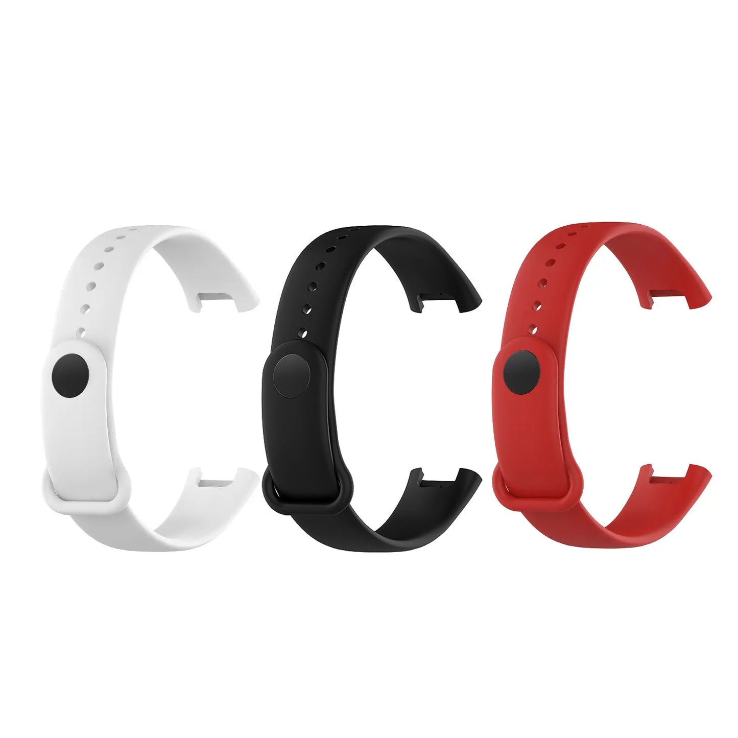 Valente Soft Silicon Band Strap Compatible for Redmi Band Pro (Pack of 3)