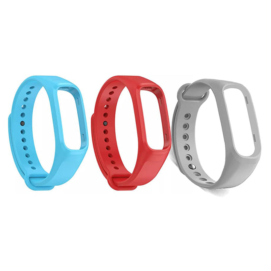 Valente Soft Silicone Smart Band Straps compatible with One Plus Smart Band (Pack of 3)
