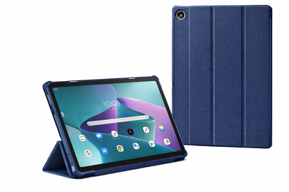 Valente Protective Flip Cover Compatible with Lenovo Tab Plus | Slim Folio Case with Stand | PC Back + PU Front | Full Protection Tablet Case