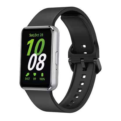 Valente Silicone Watch Straps Compatible for Samsung Galaxy Fit 3 (Pack of 2)