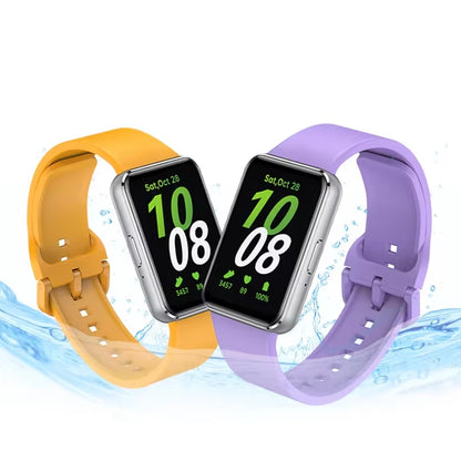 Valente Silicone Watch Straps Compatible for Samsung Galaxy Fit 3 (Pack of 2)
