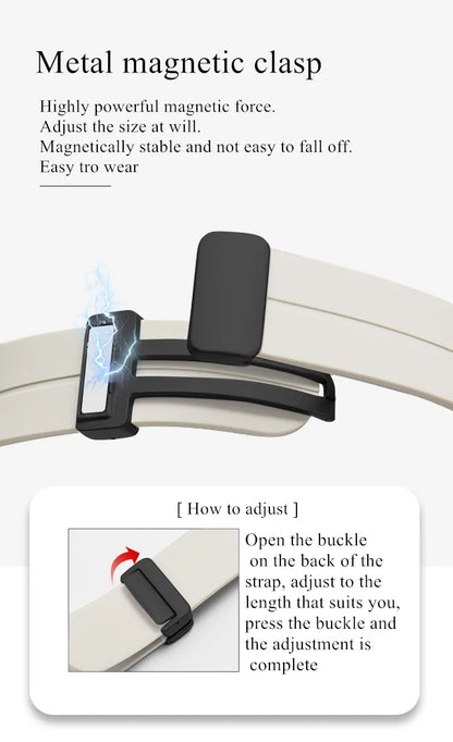 Valente Magnet Buckle Strap For Fire-Boltt Visionary BSW046, Ring BSW005, Call BSW014, Ring Pro BSW029
