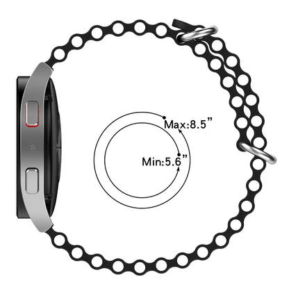 Valente 22mm Ocean Loop Watch Strap for Noise halo, Colorfit Pro 3,Colorfit Ultra,Oneplus Watch,Fossil Gen 5E 44mm, Gen 5(44mm),firebolt Invincible Plus, Legacy,cobra,Pebble Cosmos Luxe 2.0.