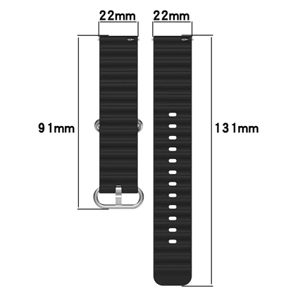 Valente 22mm Ocean Loop Watch Strap for Noise halo, Colorfit Pro 3,Colorfit Ultra,Oneplus Watch,Fossil Gen 5E 44mm, Gen 5(44mm),firebolt Invincible Plus, Legacy,cobra,Pebble Cosmos Luxe 2.0.