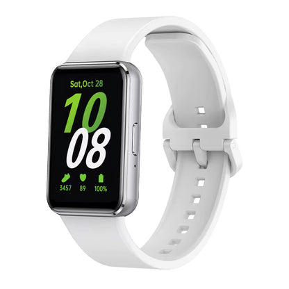 Valente Silicone Watch Straps Compatible for Samsung Galaxy Fit 3 (Pack of 2)