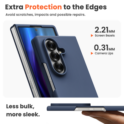 Valente Silicone Protective Case Compatible with Samsung Galaxy Z Fold 7 – Slim Shockproof Cover with Hinge Protection & Precise Cutouts