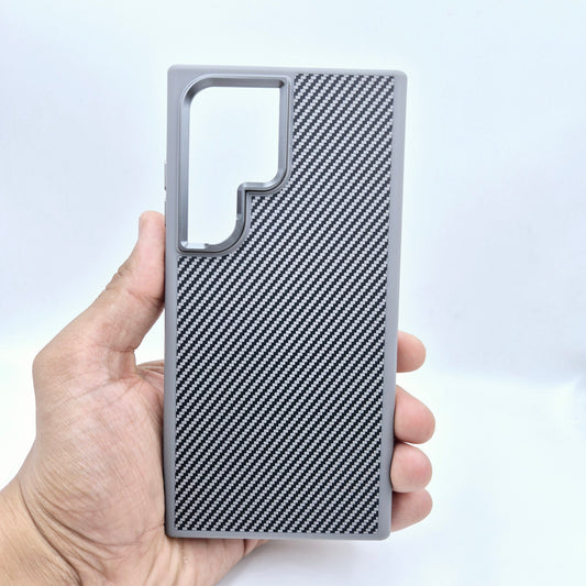 Valente Carbon Fiber Texture Cover Case for Samsung Galaxy S24 Ultra - Slim, Durable, Enhanced Grip