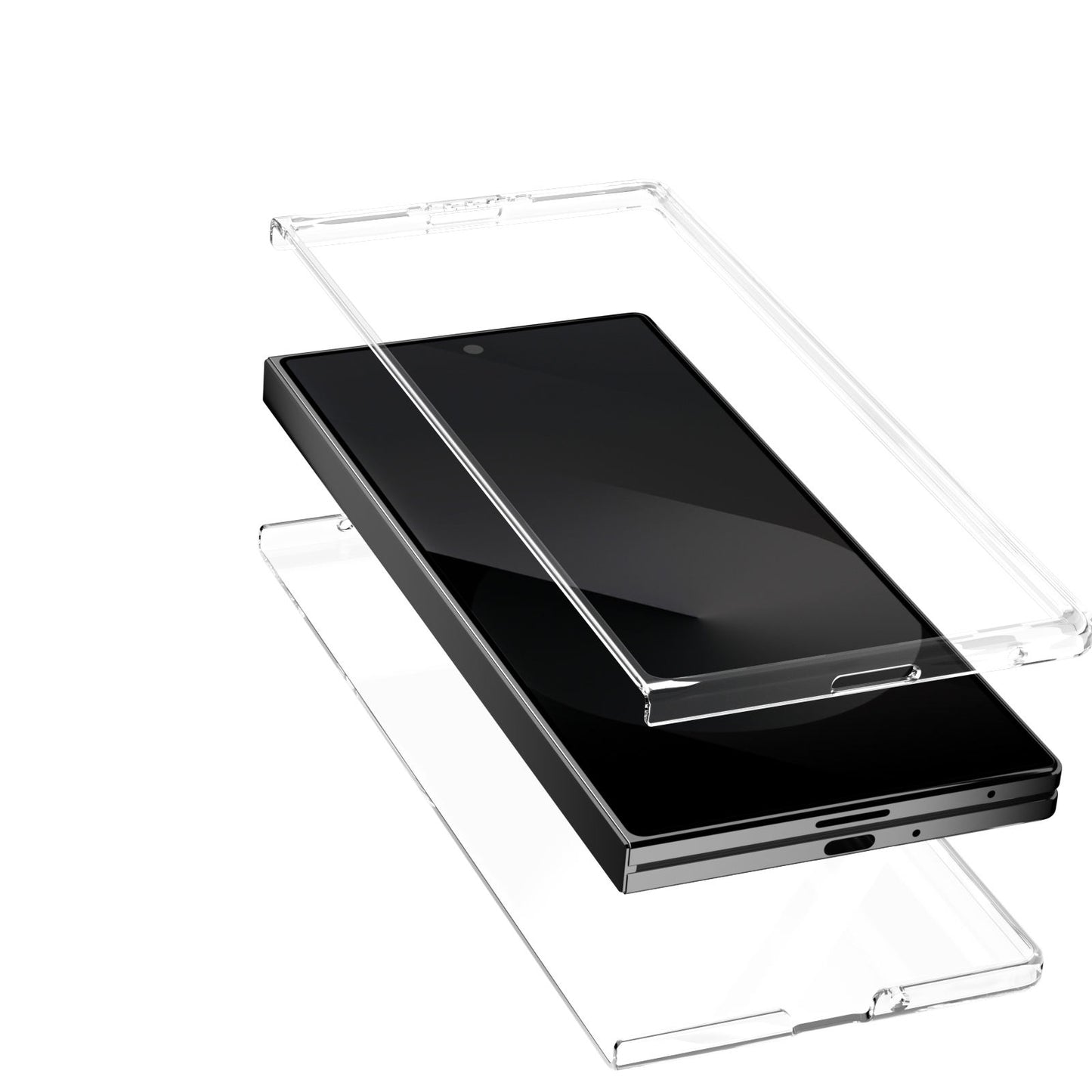 Valente Clear Hard Case Compatible with Galaxy Z Fold 7 – Slim Transparent Protective Cover