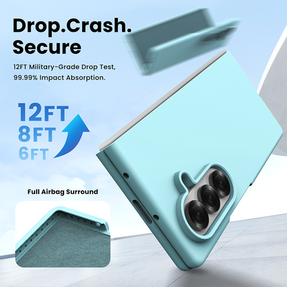 Valente Silicone Protective Case Compatible with Samsung Galaxy Z Fold 7 – Slim Shockproof Cover with Hinge Protection & Precise Cutouts