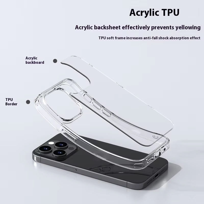 Valente Clear Soft Case Compatible with iPhone 16 Pro Max – Anti-Yellowing, Slim & Shockproof Back Cover