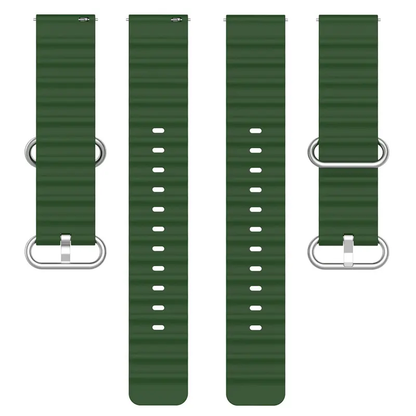 Valente 22mm Ocean Loop Watch Strap for Noise halo, Colorfit Pro 3,Colorfit Ultra,Oneplus Watch,Fossil Gen 5E 44mm, Gen 5(44mm),firebolt Invincible Plus, Legacy,cobra,Pebble Cosmos Luxe 2.0.