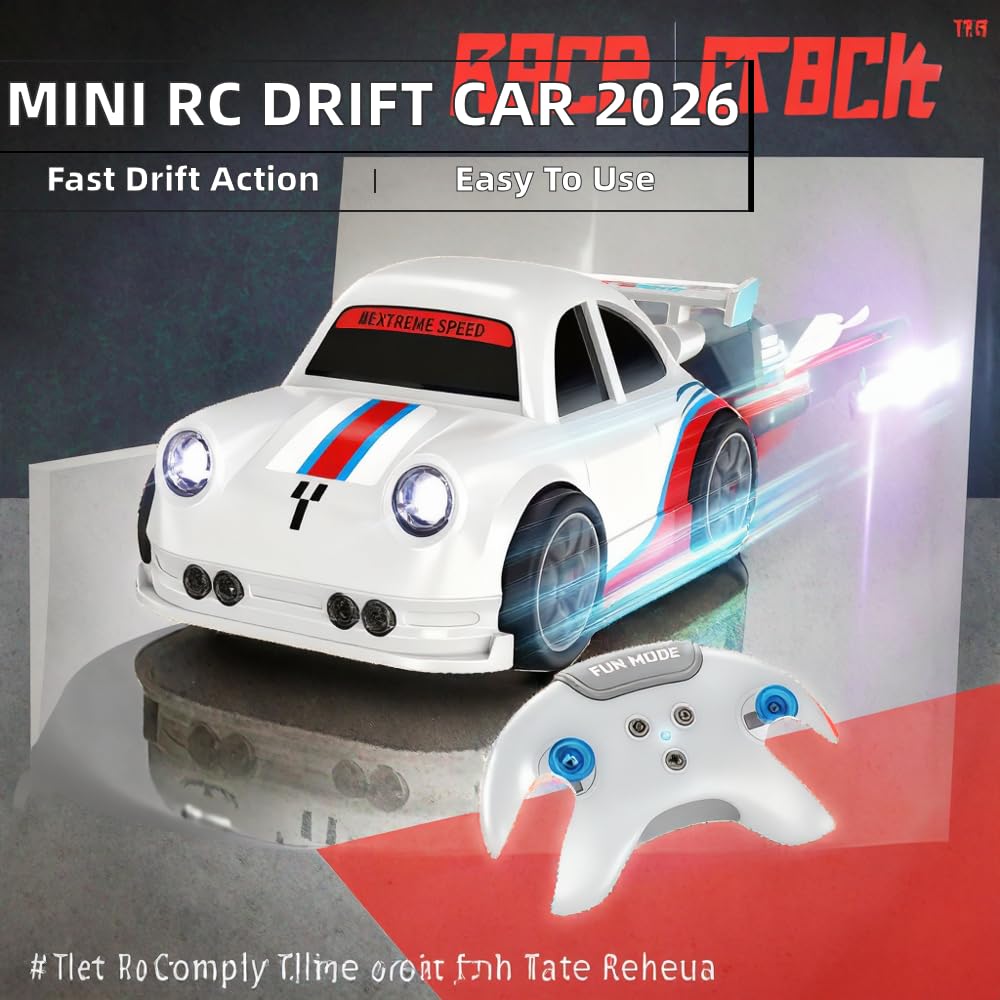 Toymigo Multifunctional RC Drift Car with Remote Control | High Speed Toy Car with Inductive Follow Mode & Escape Mode | Rechargeable Racing Car for Kids
