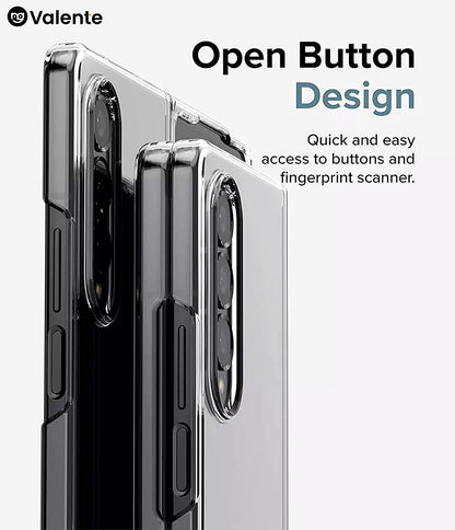 Valente Hard Polycarbonate Anti-Yellowing Transparent Back Cover for Samsung Galaxy Z Fold 5