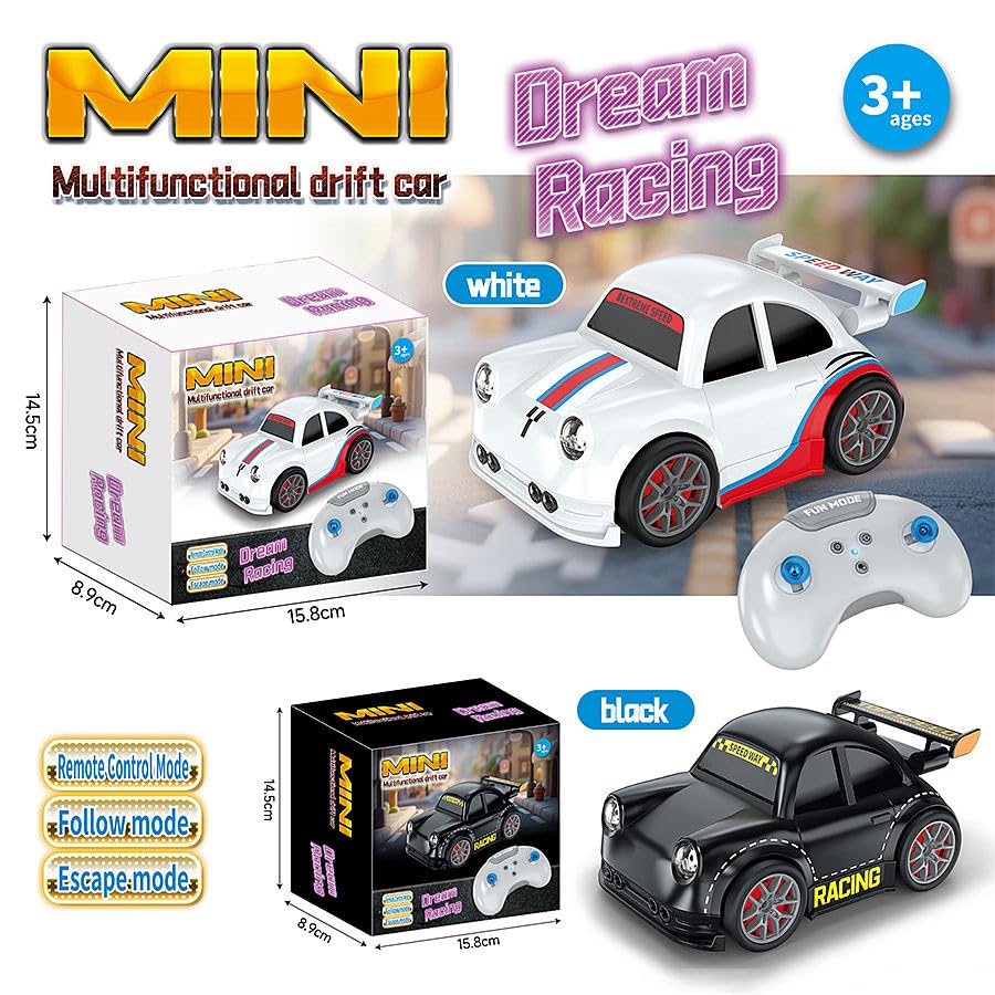 Toymigo Multifunctional RC Drift Car with Remote Control | High Speed Toy Car with Inductive Follow Mode & Escape Mode | Rechargeable Racing Car for Kids