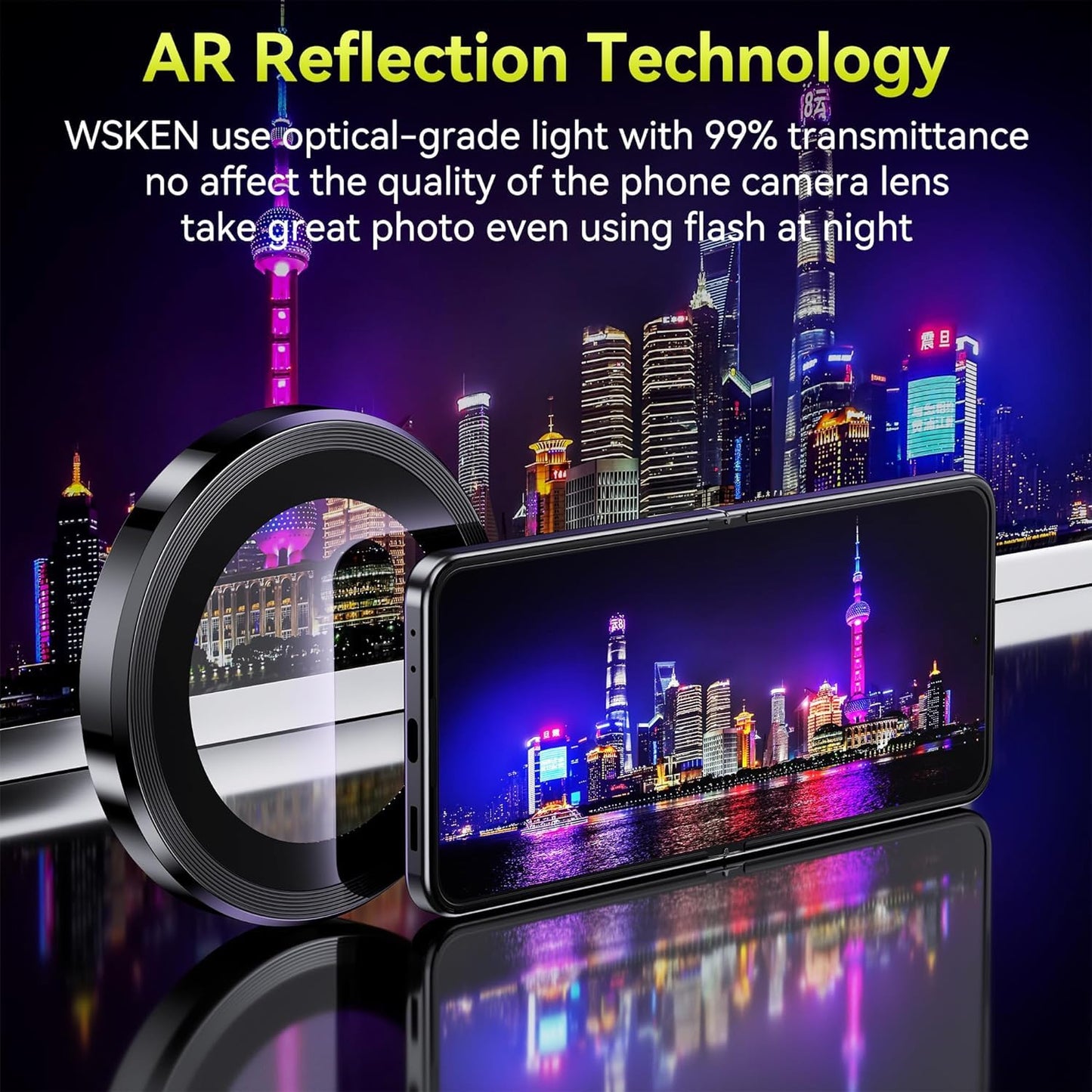 Valente Scratch resistant camera lens protector for Samsung Galaxy Z Flip 4