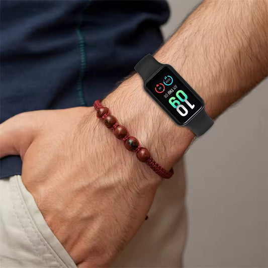 Valente Amazfit Band 7 replacement band pack of 2 black and purple pair