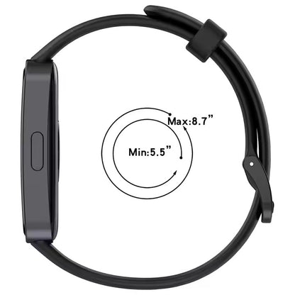 Valente Soft Silicone Sport Strap Compatible with Huawei Band 8 / 9 / 10 – Comfortable & Adjustable Replacement Wristband (Pack of 2)