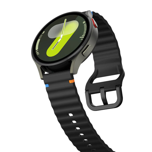 Valente Silicone 22mm Sport Strap Compatible with Noise Twist, Halo 2, Pulse 2 Pro, Macro, Fire-Boltt Phoenix Pro, Ninja Call Pro Max, Boult Trail Smart Watch