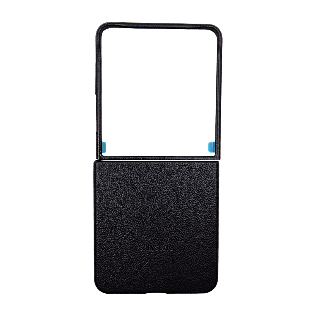 Valente leather case black for Samsung Galaxy Z Flip 7 slim PU leather premium