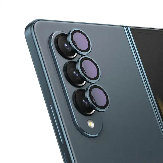 Valente Galaxy Z Fold 5 camera lens protector blue tempered glass all lenses