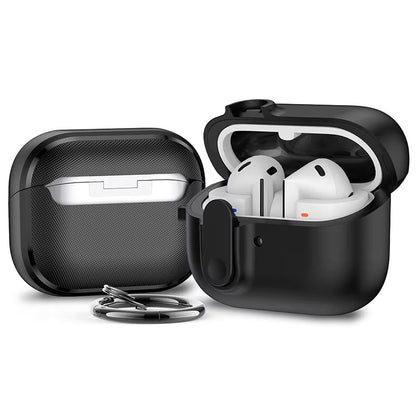 Valente Hard PC Shockproof Protective Cover with Keychain for Galaxy Buds 3 / 3 Pro