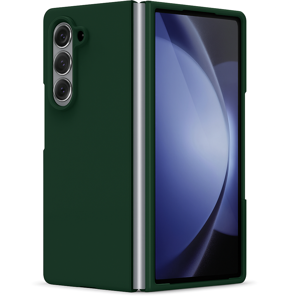 Valente Galaxy Z Fold 7 silicone case olive green fold unfold full hinge support