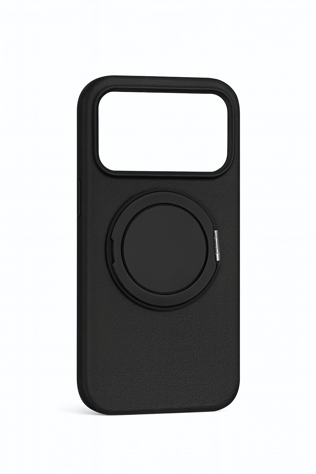Valente iPhone 17 Pro magnetic ring stand case black grip and kickstand dual function