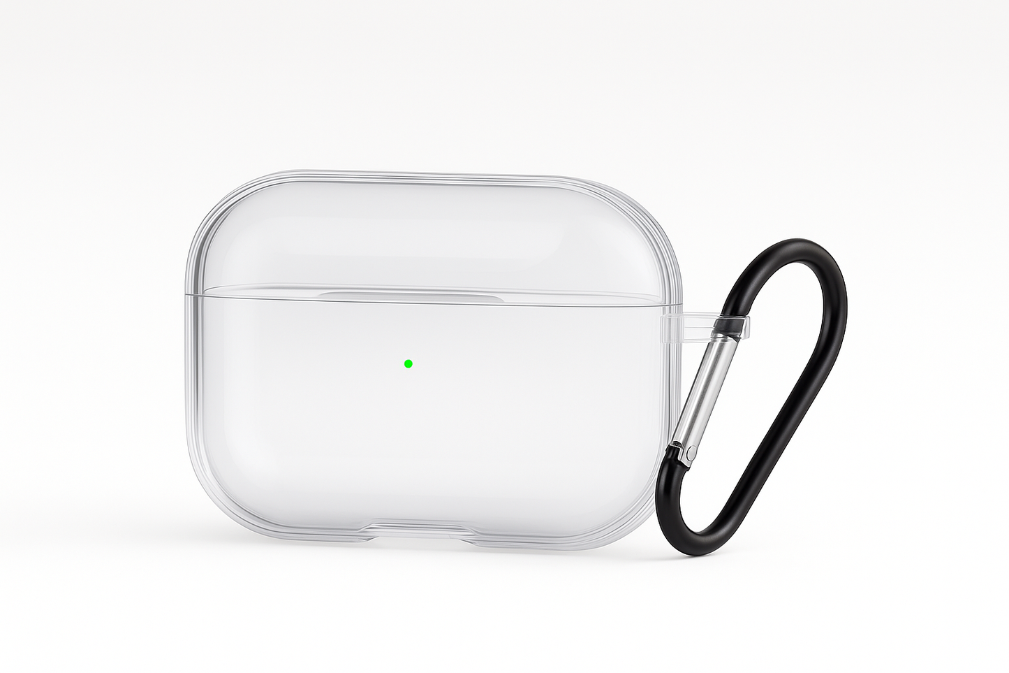 Valente Clear Case Compatible with Apple AirPods Pro 3 – Transparent Shockproof Protective Cover with Keychain