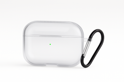 Valente Clear Case Compatible with Apple AirPods Pro 3 – Transparent Shockproof Protective Cover with Keychain