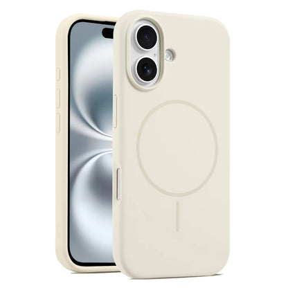 Valente Silicone Magnetic Back Case Compatible with iPhone 16 – Soft Touch Shockproof Protective Cover