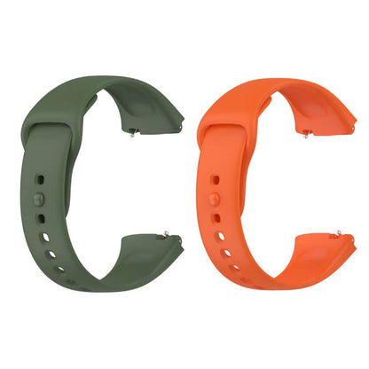 Valente Soft Silicone Watch Straps for Redmi Watch 3 Active (pack of 2)