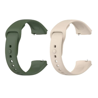 Valente Soft Silicone Watch Straps for Redmi Watch 3 Active (pack of 2)