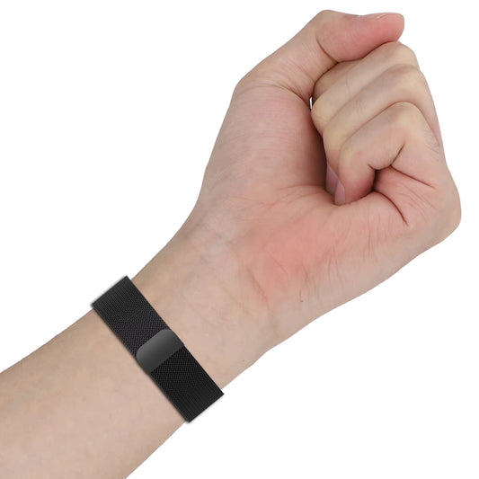 Valente Galaxy Fit 3 mesh strap silver push-button magnetic clasp adjustable