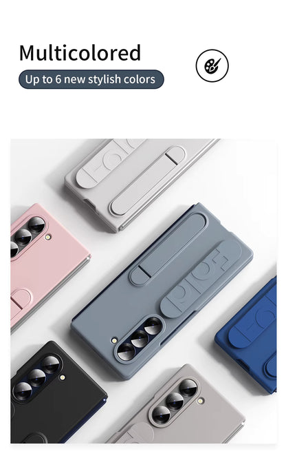 Valente Protective Cover Galaxy Fold 6 with Slide-Out Wrist Strap & Integrated Stand
