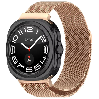 Valente Premium Stainless Steel Mesh Straps for Samsung Galaxy Watch Ultra - Adjustable Magnetic Closure