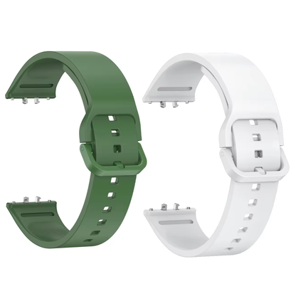 Valente Silicone Watch Straps Compatible for Samsung Galaxy Fit 3 (Pack of 2)