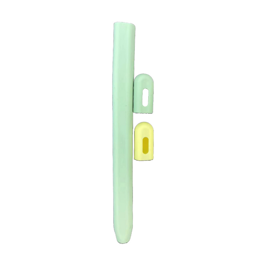 Valente Apple Pencil USB-C sleeve green and yellow dual colour non-slip grip