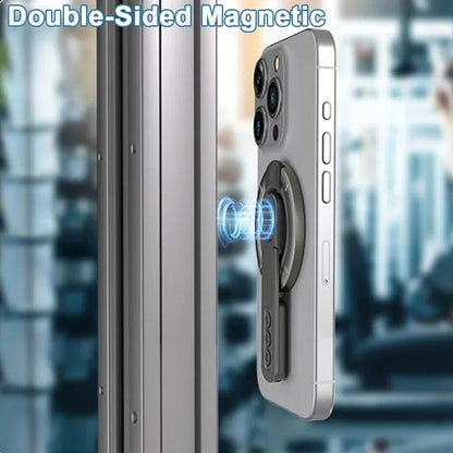 Valente Magnetic Phone Stand Compatible with MagSafe Devices | Foldable Magnetic Ring Holder | Adjustable Desktop & Handheld Mobile Stand