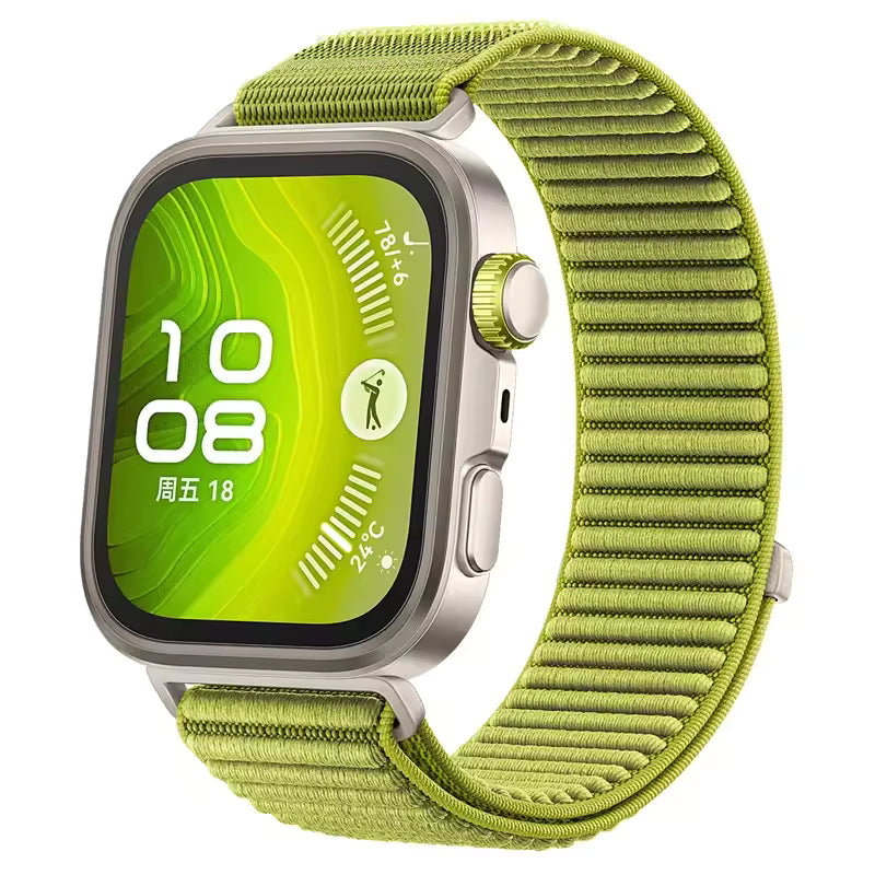 Valente Nylon Strap Compatible with Huawei Watch Fit 3 / Fit 3 Pro / Fit 4 / Fit 4 Pro | Adjustable Breathable Loop Band for Smartwatch