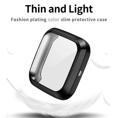 Valente Soft TPU Shockproof Screen & Body Protector Cases Compatible with Fitbit Versa 4/ Sense 2 Only