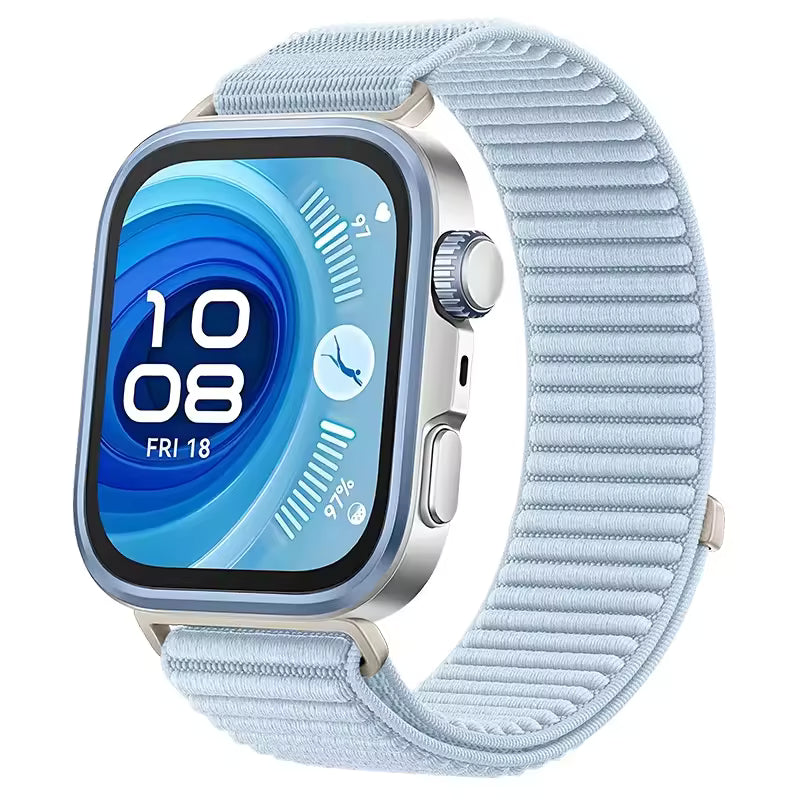 Valente Nylon Strap Compatible with Huawei Watch Fit 3 / Fit 3 Pro / Fit 4 / Fit 4 Pro | Adjustable Breathable Loop Band for Smartwatch
