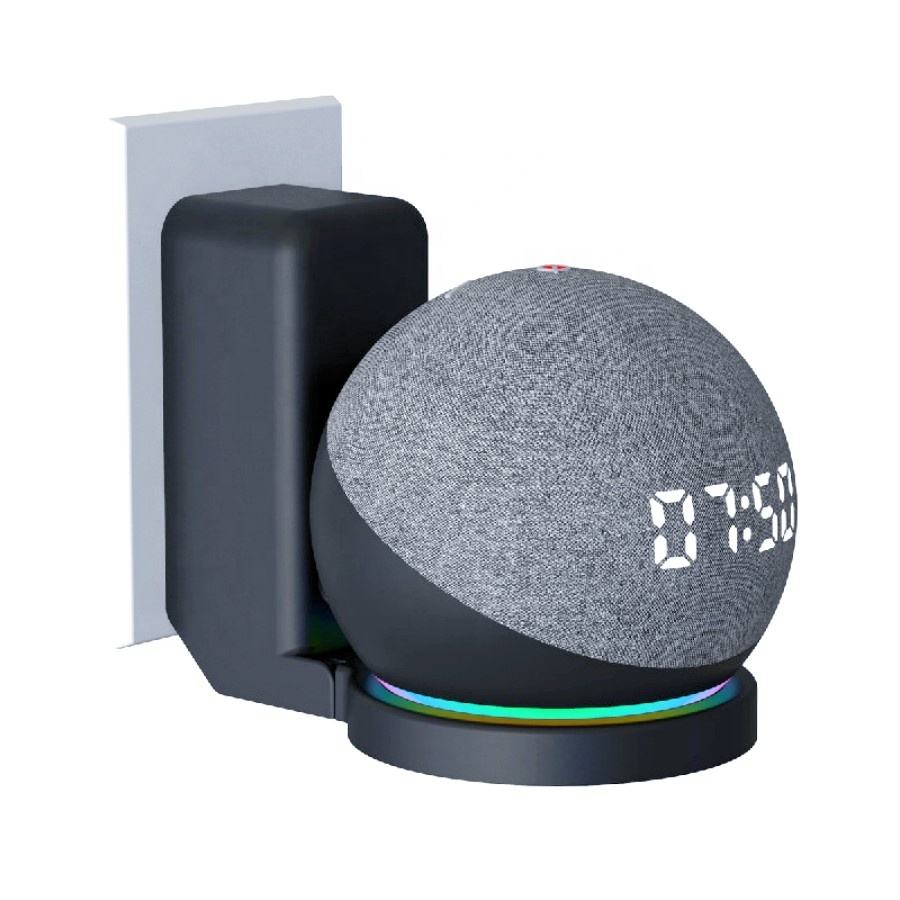 Valente Desk Stand Compatible with Echo Dot 4th & 5th Generation | Stable Smart Speaker Holder | Anti-Slip Base Compact Stand