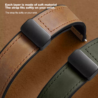 Valente Leather Strap Compatible with Samsung Galaxy Fit 3 | Premium Replacement Watch Band | Adjustable Comfortable Wrist Strap with Secure Buckle