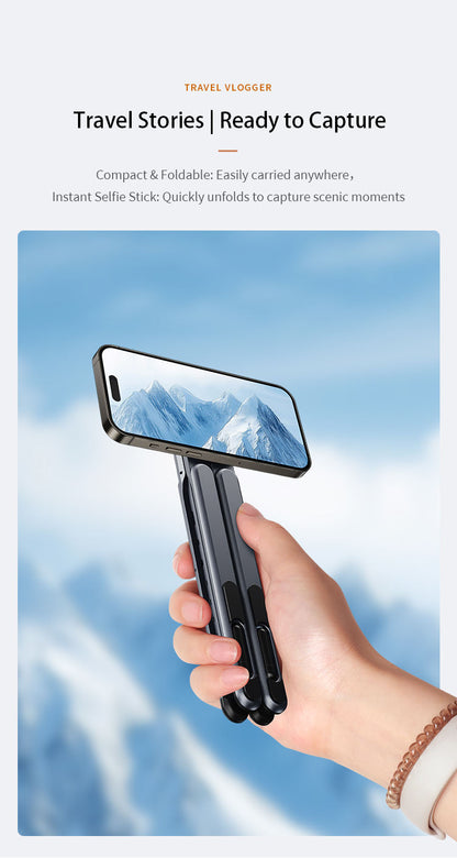 Valente Foldable Multi-Function Stand for Smartphone, Tablet & Laptop | Adjustable Portable Desktop Holder | Compact Travel Stand